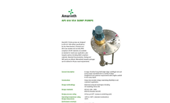 Amarinth - Model ISO 5199 Type 1 & 2-C Series - Horizontal Chemical Process Pump - Brochure