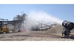 Dust suppression with misting system