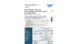 Model C09, C09.2 PN 10-40 - Shut-off Globe valve Brochure