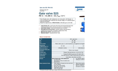 Model S25 PN 10 (6)-100 - Shut-off Gate Valve Brochure