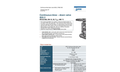 Model B25.2 PN 63 - 400 - Forged Continuous Blow-Down Globe Valve Brochure