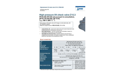 Model Z15.3 PN 63-500 - Check Valve Brochure