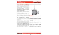 Shand & Jurs Biogas 97177 Double Port Regulator - Datasheet
