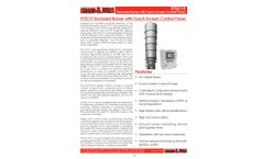 Shand & Jurs Biogas 97311T Enclosed Burner with Touch Screen Control Panel - Datasheet