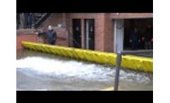 FloodBreak Passive Flood Barriers Deploy Automatically at Customer Location - January 2013 - Video