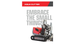 Aquajet - Model Aqua 450V - Hydrodemolition Cutter Robot - Brochure