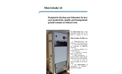 Genomic - Model Mini-Grinder 24 - Laboratory Grinder for Plant Matrices - Brochure