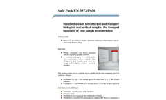 Genomic - Standardized Kits for Collection ans Transport - Brochure
