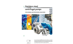Model MCP3 series - Industrial Cast Stainless Steel Centrifugal Pump Brochure