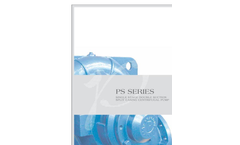 Paragon - Model PS Series - Double Suction Horizontal Split Case Centrifugal Pump - Brochure