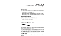 Model OX - Linear Inductive Valve Position Transmitter Oxy-Nitride Stem Brochure