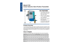 Model X156 - Linear Inductive Valve Position Transmitter Brochure
