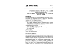 Singer Valve RPS-L&H-ET Surge Anticipator Panel (SAP) - Operations Guide