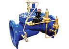 Singer Valve - Model 106 / 206-2PR-SC-BT - Dual Adjustable Set Point Pressure Reducing Valve Using Solenoid Control