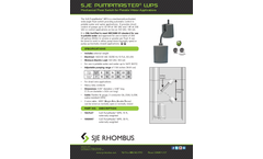 SJE PumpMaster - Model WPS - Potable Water Pump Float Switches Brochure
