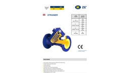 Zetkama - Model zSTRA Fig. 821 - Strainer - Brochure