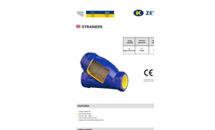 Zetkama - Model zSTRA Fig. 823 - Strainer - Brochure
