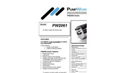 PW2061 UL-Listed, Single Rate Liquid Pump Brochure