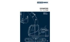 Excavators - From 13 to 15 Ton- Brochure
