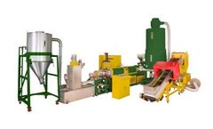 Lung Meng - Model PW85, PW100 - Crushing, Extrusion, and Pelletizing System with Die Face Water-Cooling