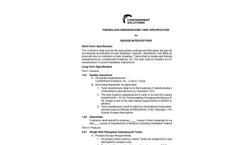 Grease Interceptors Specifications