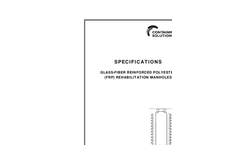 Rehabilitation Manholes Specifications