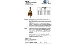 GW C300 Fluid Control Valve Pump Control Pressure Reducing - Brochure