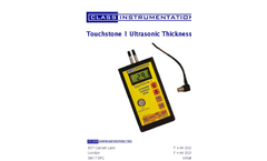 Touchstone - Model 1 - Ultrasonic Thickness Gauge - Brochure