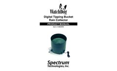 WatchDog - Model 3665RD - Tipping Bucket Rain Collector - Manual