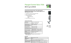 Model 7036 - Angle Seat Control Valve Brochure