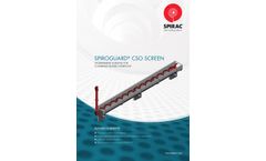 Spirac - Model Spiroguard CSO - Screen with Overflow Weir Protection  - Brochure