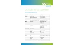 UGT Easy-To-Go Lysimeter Data Sheet