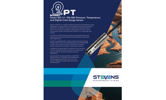 Stevens Smart PT - Model SDI-12 / Modbus - Pressure, Temperature and Digital Crest Gauge Sensor - Datasheet