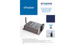 Stevens - Model eTracker - True Cloud-based Sensor Configuration, Logging, Reporting and Data Analysis All-in-one - Brochure