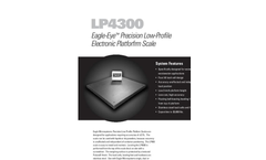 Eagle - Model LP-4300 - Precision Low Profile Scale - Brochure