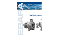 Ebara - Model CB Series - Single Stage Horizontal Split Case Pump - Brochure