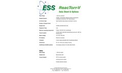 ReacTorr - Model V - Compact Mass Spectrometer System for Vacuum Process Monitoring - Brochure