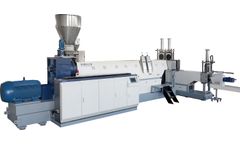 Purui - Model SJ - HDPE PP Plastic Bottles/Basin/Bucket Pelletizing Extruder