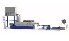 Purui - Model ML - PET Clean Bottle Flake Pelletizing Extruder