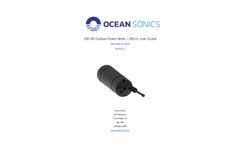 Ocean Sonics - Rechargeable Battery Pack - User Guide