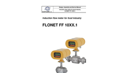 Elis-Plzen - Model FLOMIC FL3085 - Ultrasonic Flow Meter with Battery Supply - Brochure