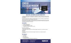 QTech - Model CM910 - Cellular Modem - Datasheet