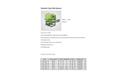Agrose - Mounted Type Field Sprayer - Brochure