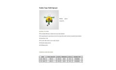 Agrose - Trailer Type Field Sprayer - Brochure