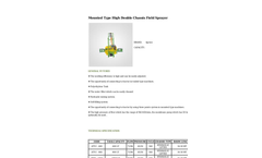Agrose - Mounted Type High Double Chassis Field Sprayer - Brochure