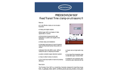 Precision Flow - Model 190PDE - Precision Flow Portable Ultrasonic Meter  - Brochure