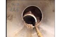 Trenchless Sewer Repair CIPP Oxford 10HDPE Break (See CIPP Patch) - Video