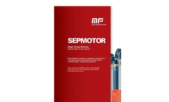 Model SG4 - 4` Deep Well Submersible Motors Brochure