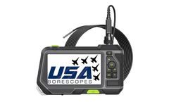 USA-Borescopes - Model 3.9-1 - 1m Length – Forward View 3.9mm Semi-Rigid Videoscope