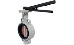 Johnson Valves - Model JV52N - Ductile Iron Wafer Butterfly Valve, NBR Lined
